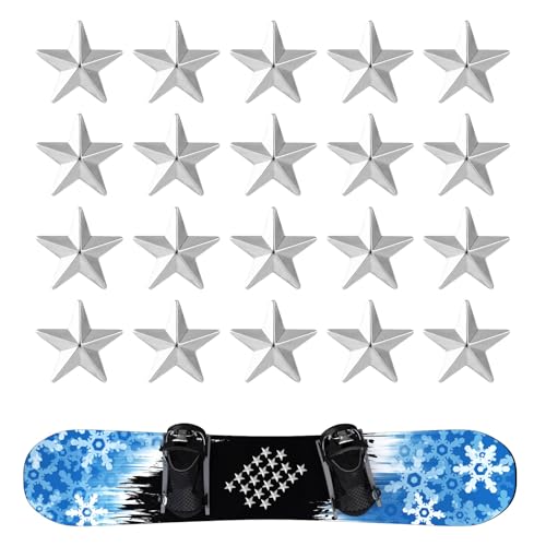 lasuroa 20stk Pentagramm Stomp Pad Snowboard, Silbernes Snowboard-Griffpad rutschfeste Snowboard-Trittpads Winter-Schnee-Ski-Zubehör für Zusätzlichen Halt lasuroa 20stk Pentagramm Stomp Pad Snowboard, Silbernes Snowboard-Griffpad rutschfeste Snowboard-Trittpads Winter-Schnee-Ski-Zubehör für Zusätzlichen Halt von lasuroa