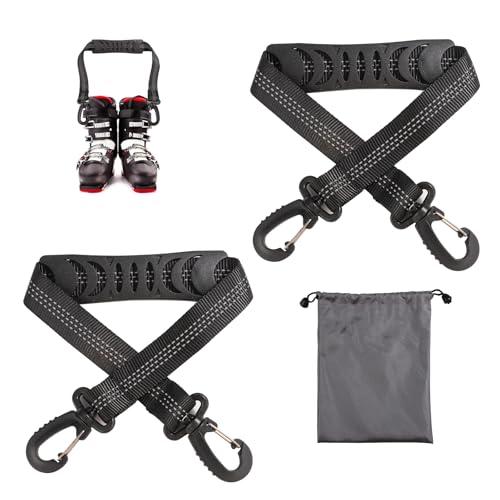 lasuroa 2stk Skischuh-Tragegurte mit Aufbewahrungstasche, Tragbare Ski-Tragegurte Rucksackgurte Ski-Schulterschlinge Skitasche Schultergurt Skate-Leine Rollschuh-Leine Ski-Zubehör lasuroa 2stk Skischuh-Tragegurte mit Aufbewahrungstasche, Tragbare Ski-Tragegurte Rucksackgurte Ski-Schulterschlinge Skitasche Schultergurt Skate-Leine Rollschuh-Leine Ski-Zubehör von lasuroa