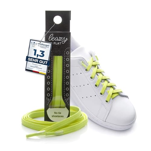leazy flat Schnürsenkel, Neongelb, XL: Bis 7 Ösen pro Seite, 1 Paar leazy flat Schnürsenkel, Neongelb, XL: Bis 7 Ösen pro Seite, 1 Paar von leazy