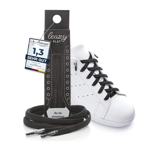 leazy flat Schnürsenkel, Schwarz, XL: Bis 7 Ösen pro Seite, 1 Paar leazy flat Schnürsenkel, Schwarz, XL: Bis 7 Ösen pro Seite, 1 Paar von leazy