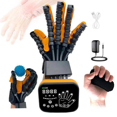 Leleyo G36 Rehabilitation Glove Robot for Stroke, Hand Recovery Equipment Self Training Finger Rehabilitation Device, Hands Exerciser Robot Gloves, Finger Exerciser Hand Strengthener (Left Hand,L) von leleyo