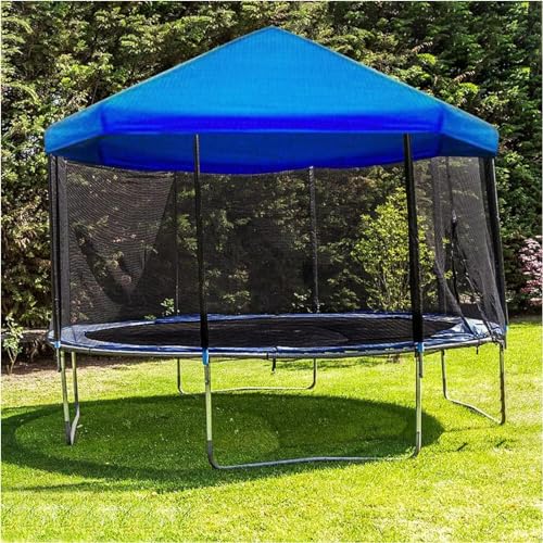 Sonnenschutz Trampolin Zelt Abdeckung, Ø 183 244 305 366 427 488 cm, Trampolin Überdachung Abdeckung, Trampolin Sonnenschutz Abdeckung, UV-resistent & wasserdichte Trampolin zubehör von lembrd