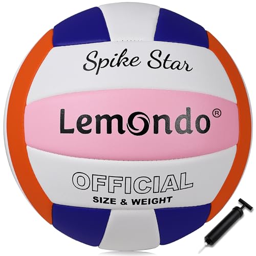 lemondo Volleyball PU Weich Beachvolleyball Soft Wasserfest mit Pumpe Indoor Outdoor Wasserball Ball für Spiel Training Strand Bälle Bunt(mit Pumpe) lemondo Volleyball PU Weich Beachvolleyball Soft Wasserfest mit Pumpe Indoor Outdoor Wasserball Ball für Spiel Training Strand Bälle Bunt(mit Pumpe) von lemondo