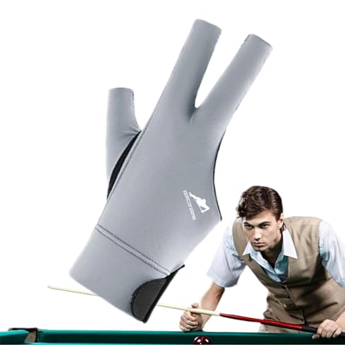 lencyotool Handschuhe Billard,Billardhandschuhe - Billardtischhandschuhe,Atmungsaktive 3-Finger-Pool-Queue-Handschuhe, Shooter-Queue-Sporthandschuhe für die Linke oder rechte Hand, von lencyotool