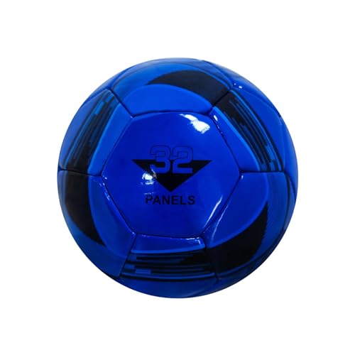 lerwliop Verdickter Fußball mit zuverlässiger Luftspeicherung für Match Fußball, Größe 5, hervorragende Elastizität, verbessertes Fußgefühl, Blau von lerwliop