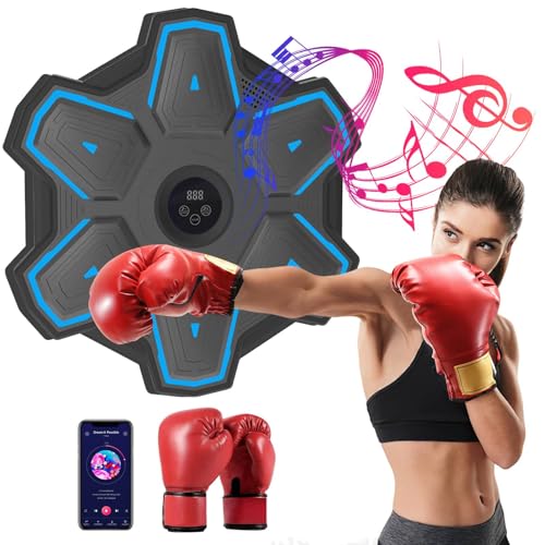 Music Boxing Machine,Musik-Boxmaschine für Erwachsene,Bluetooth Musikboxing Maschine mit 6 LED-Licht,9 Modi/Geschwindigkeitseinstellung,Bluetooth Sensor,elektronische Boxmaschine (Schwarz+Handschuhe) Music Boxing Machine,Musik-Boxmaschine für Erwachsene,Bluetooth Musikboxing Maschine mit 6 LED-Licht,9 Modi/Geschwindigkeitseinstellung,Bluetooth Sensor,elektronische Boxmaschine (Schwarz+Handschuhe) von lifetter