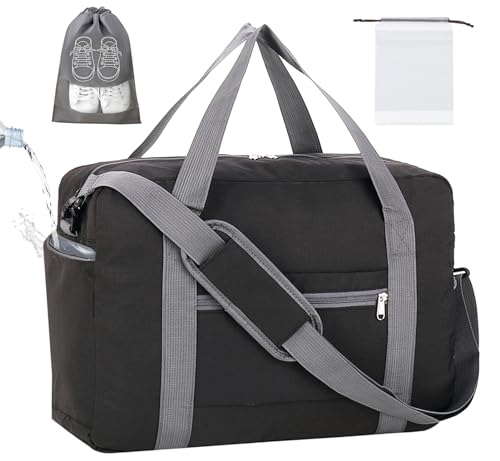 lifwimner 45x36x20 Handgepäck Tasche mit Nasstasche, für Easyjet Reisetasche klein für Flugzeug, Faltbare Handgepäck Cabin Bag Koffer für Damen Herren(Schwarz, 30L) lifwimner 45x36x20 Handgepäck Tasche mit Nasstasche, für Easyjet Reisetasche klein für Flugzeug, Faltbare Handgepäck Cabin Bag Koffer für Damen Herren(Schwarz, 30L) von lifwimner