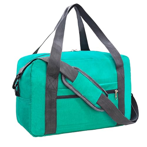 lifwimner 40L Handgepäck Tasche für Flugzeug, Faltbare Reisetasche, Handgepäck Koffer, Weekendertasche, Große Sporttasche für Damen Herren (40L, Türkis) von lifwimner