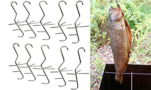 lilawelt24 10 X RäUCHERHAKEN - Haken zum Fischen Fisch Raucherhaken fleischhaken Räucherei für Raucher Grill Fleischerhaken Fischhaken, Fleischerhaken, Metzgerhaken lilawelt24 10 X RäUCHERHAKEN - Haken zum Fischen Fisch Raucherhaken fleischhaken Räucherei für Raucher Grill Fleischerhaken Fischhaken, Fleischerhaken, Metzgerhaken von lilawelt24
