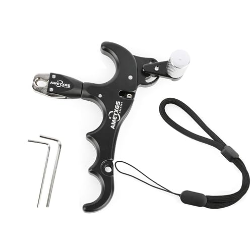 limaity Bogenschießen Release Aids 4 Finger Auslösehilfe Aluminiumlegierung 360°drehbare SpannbackenHochsensibler Einstellbarer Bogen Spannhilfen für Compoundbogen limaity Bogenschießen Release Aids 4 Finger Auslösehilfe Aluminiumlegierung 360°drehbare SpannbackenHochsensibler Einstellbarer Bogen Spannhilfen für Compoundbogen von limaity