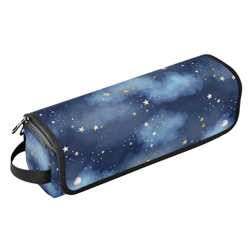 linqin Blue Sky Stars Haarwerkzeug-Reisetasche mit hitzebeständigem Polster, staubdicht, Reise-Glätteisen-Tasche für Glätteisen, Lockenstab, Haartrockner, tragbarer Organizer von linqin