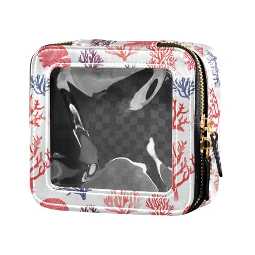 linqin Chic Korallen transparente Make-up-Tasche, Reise-Kulturbeutel, Make-up-Tasche, Organizer für Damen, Schicke Korallen, 1 size linqin Chic Korallen transparente Make-up-Tasche, Reise-Kulturbeutel, Make-up-Tasche, Organizer für Damen, Schicke Korallen, 1 size von linqin