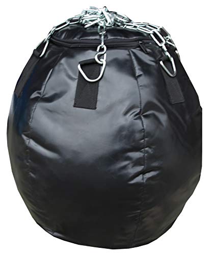 LISARO Wrecking Ball, Maizbag, Box-Birne, Throwdown Wrecking Ball, Boxsack Sandsack Punching Bag, MMA Sack, Gefüllt mit Stoffreste, Ca.27 Kg(60X60CM) von lisaro