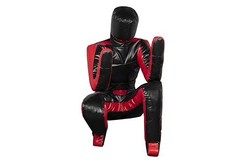 Lisaro MMA Grappling Dummy | BJJ Wrestling | Dummy | Verteidigung | Brazilian JIU Jitsu | Submission | Judo Boxsack | Vinyl | Schnuller | 180 cm ungefüllt | schwarz-rot Lisaro MMA Grappling Dummy | BJJ Wrestling | Dummy | Verteidigung | Brazilian JIU Jitsu | Submission | Judo Boxsack | Vinyl | Schnuller | 180 cm ungefüllt | schwarz-rot von lisaro