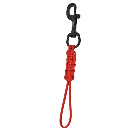 lisutupode Scuba Lanyard Clip, Anti-Verlust-Lanyard zum Tauchen - Geflochtener, tragbarer Anti-Verlust-Gurt mit Tauchbolzen und Schnappschnalle | Verschleißfeste Tauchdrehbolzen, Karabinerhaken, von lisutupode