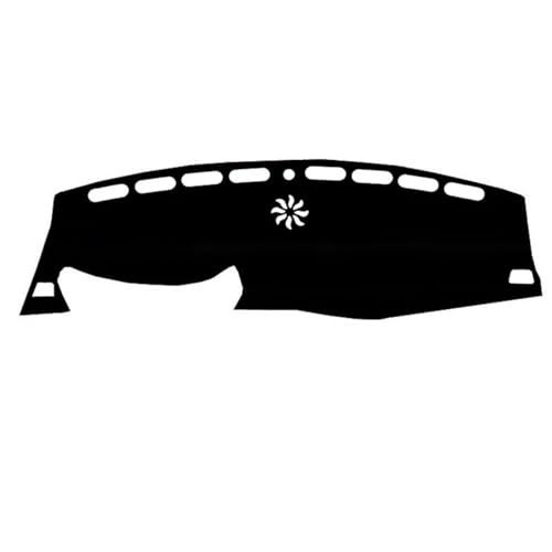 liuacwei Armaturenbrett-Abdeckung für Peugeot 3008 2018 2019, schwarze Auto-Armaturenbrett-Abdeckung, Matte mit UV-Schutz, Sonnenschutz von liuacwei