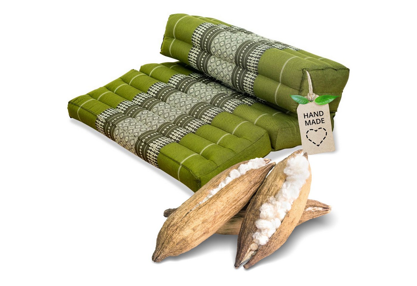 livasia Stützkissen Stützkissen faltbar, vegan und handgefertigt, 72x50x12cm, Kapok livasia Stützkissen Stützkissen faltbar, vegan und handgefertigt, 72x50x12cm, Kapok von livasia