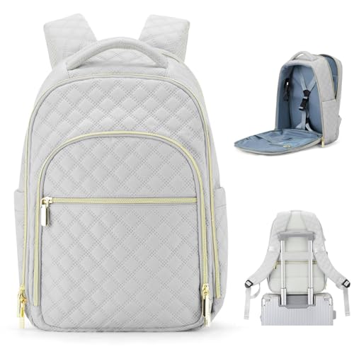 livbote Handgepäck Rucksack 40x30x20 Cityrucksack Rucksack Damen Elegant Laptop Rucksack Wasserdicht Reiserucksack Travel Backpack Grau von livbote