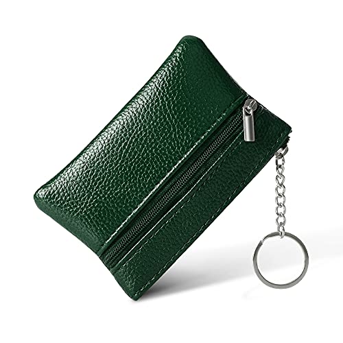 lmytdo Geldbörse Damen Leder Geldbeutel klein und im Kurzformat Brieftasche Damen Münzbeutel Portemonnaie PU Geldbeutel Mini Geldbörse für Frauen Kinder Coin Purse Wallet (Grün) von lmytdo