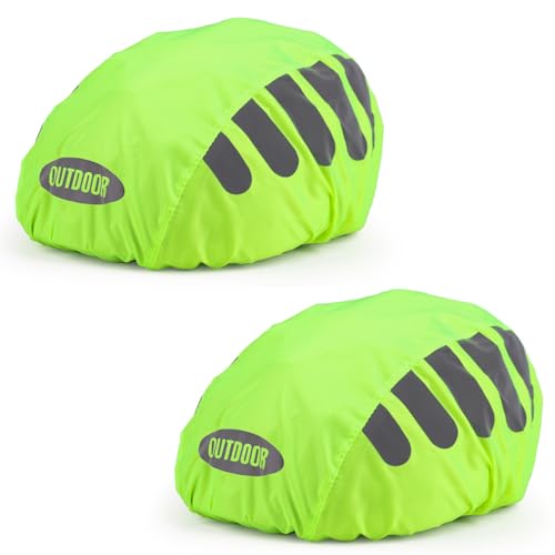 lohill 2 Stück Regenschutz für Fahrradhelm, Fahrradhelm Regenüberzug, Winddichter Atmungsaktiver und Wasserfester Helmüberzug Eflektierende Fahrrad Regenhaube, für Ausflüge Reisen und Fahrten lohill 2 Stück Regenschutz für Fahrradhelm, Fahrradhelm Regenüberzug, Winddichter Atmungsaktiver und Wasserfester Helmüberzug Eflektierende Fahrrad Regenhaube, für Ausflüge Reisen und Fahrten von lohill