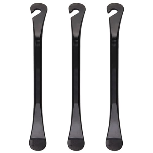 lohill 3 Stück Reifenheber Fahrrad, 120 x 12mm Kohlenstoffstahl Montierhebel Reifenheber Metall Ergonomisch Reifenwechsel Hebel für Fahrräder Rennräder Mountainbikes, Schwarz lohill 3 Stück Reifenheber Fahrrad, 120 x 12mm Kohlenstoffstahl Montierhebel Reifenheber Metall Ergonomisch Reifenwechsel Hebel für Fahrräder Rennräder Mountainbikes, Schwarz von lohill