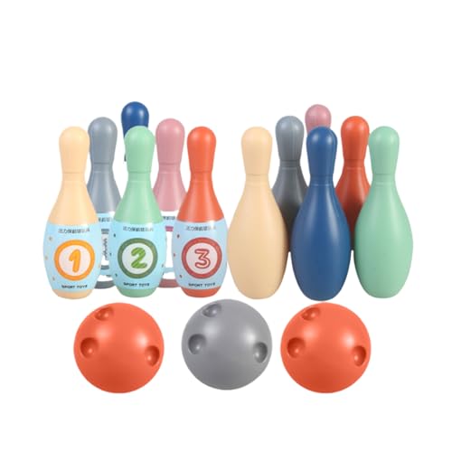 lopituwe Kinder Bowling Set Spiel zur Verbesserung der Lernfähigkeiten, Spiele für Kinder, ABS Spiel für Kinder, Bowlingball, Spielen im Freien, Typ+1 von lopituwe