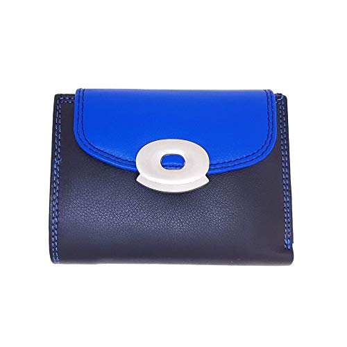 lordies Geldbörse Geldbeutel Damengeldbörse aus echtem Leder 10cm x 13cm x 2cm Schwarz - Royalblau lordies Geldbörse Geldbeutel Damengeldbörse aus echtem Leder 10cm x 13cm x 2cm Schwarz - Royalblau von lordies
