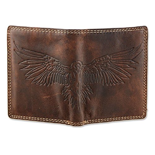 Herren Geldbörse Portmonee Portemonnaie Geldbeutel echtes Leder Adler Motiv Braun Herren Geldbörse Portmonee Portemonnaie Geldbeutel echtes Leder Adler Motiv Braun von lordies