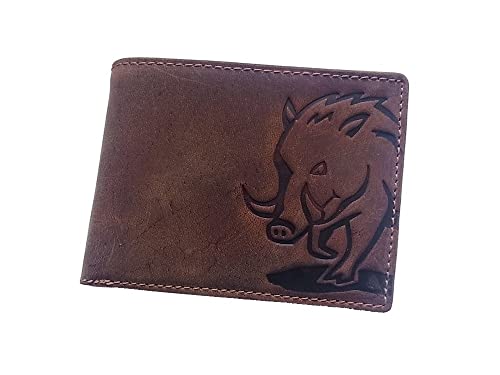 Männer Geldbörse Portmonee Portemonnaie Geldbeutel echtes Leder RFID Safety Wildschwein Hell Braun Querformat Männer Geldbörse Portmonee Portemonnaie Geldbeutel echtes Leder RFID Safety Wildschwein Hell Braun Querformat von lordies