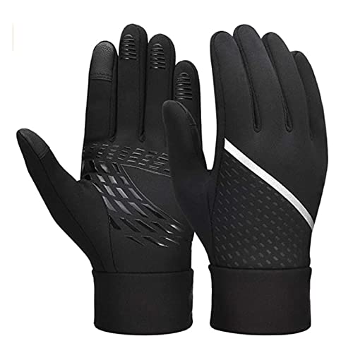 männer-handschuhe,Handschuhe Damen Wasserdichte Fahrradhandschuhe Touchscreen Thermohandschuhe Outdoor Sporthandschuhe Anti-Rutsch Skihandschuhe Unisex Winterhandschuhe Winter Radhandschuhe von lozssnigzi