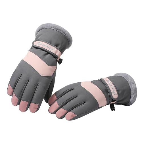 winter-gloves,Fahrrad Handschuh Herren Wasserdichte Sporthandschuhe Touchscreen Skihandschuhe Warme Winterhandschuhe Unisex Fahrradhandschuhe Winddicht Thermohandschuhe Anti-Rutsch Radhandschuhe von lozssnigzi