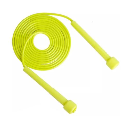 Verstellbare Springseile für Fitness, PVC-Springseil für Männer, Frauen, Kinder, Geschwindigkeitsspringseil für Übungen (Fluorescent Yellow) von lvifloae