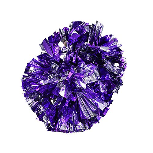 lvifloae Cheerleader-Team, doppelköpfiger Blumenball, Mannschaftssport, spezielle Cheer-Ausrüstung, geeignet für Tanzsport-Wettbewerbe in Schulen (Purple+Silver) von lvifloae