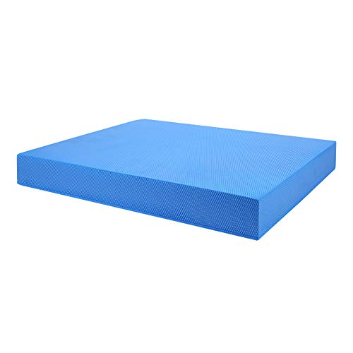 lyrlody umweltfreundliches TPE Soft Yoga Balance Cushion Pad for Training with Non-Slip and Padded Waist Abdomen Exercise Fitness Mat Equipment (Blue) von lyrlody