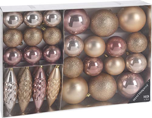 made2trade 31 teiliges Weihnachtsbaumschmuck Set - Rose Gold made2trade 31 teiliges Weihnachtsbaumschmuck Set - Rose Gold von made2trade