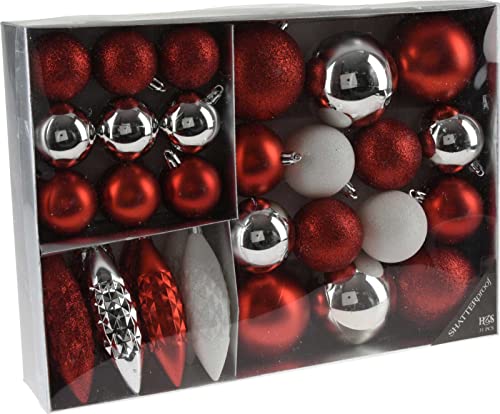 made2trade 31 teiliges Weihnachtsbaumschmuck Set - Rot-Silber made2trade 31 teiliges Weihnachtsbaumschmuck Set - Rot-Silber von made2trade