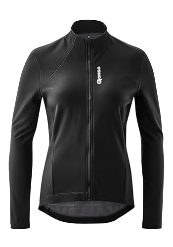 Gonso Sitivo Trikot Therm W, Damen Thermo-Fahrradtrikot, Wärmeisolierender Oberstoff, 3-teilige Steck-Rückentasche, Enganliegende Passform, Schwarz, Gr. 38 Gonso Sitivo Trikot Therm W, Damen Thermo-Fahrradtrikot, Wärmeisolierender Oberstoff, 3-teilige Steck-Rückentasche, Enganliegende Passform, Schwarz, Gr. 38 von maier sports gmbh