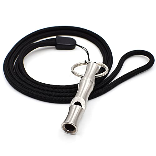 makstore Signalpfeife Pfeife Trillerpfeife mit Halsband + Schlüsselanhänger, 54x10mm von makstore