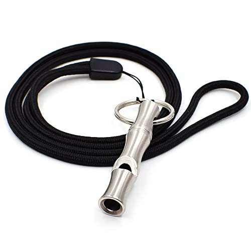 makstore Signalpfeife Pfeife Trillerpfeife mit Halsband + Schlüsselanhänger, 54x10mm makstore Signalpfeife Pfeife Trillerpfeife mit Halsband + Schlüsselanhänger, 54x10mm von makstore