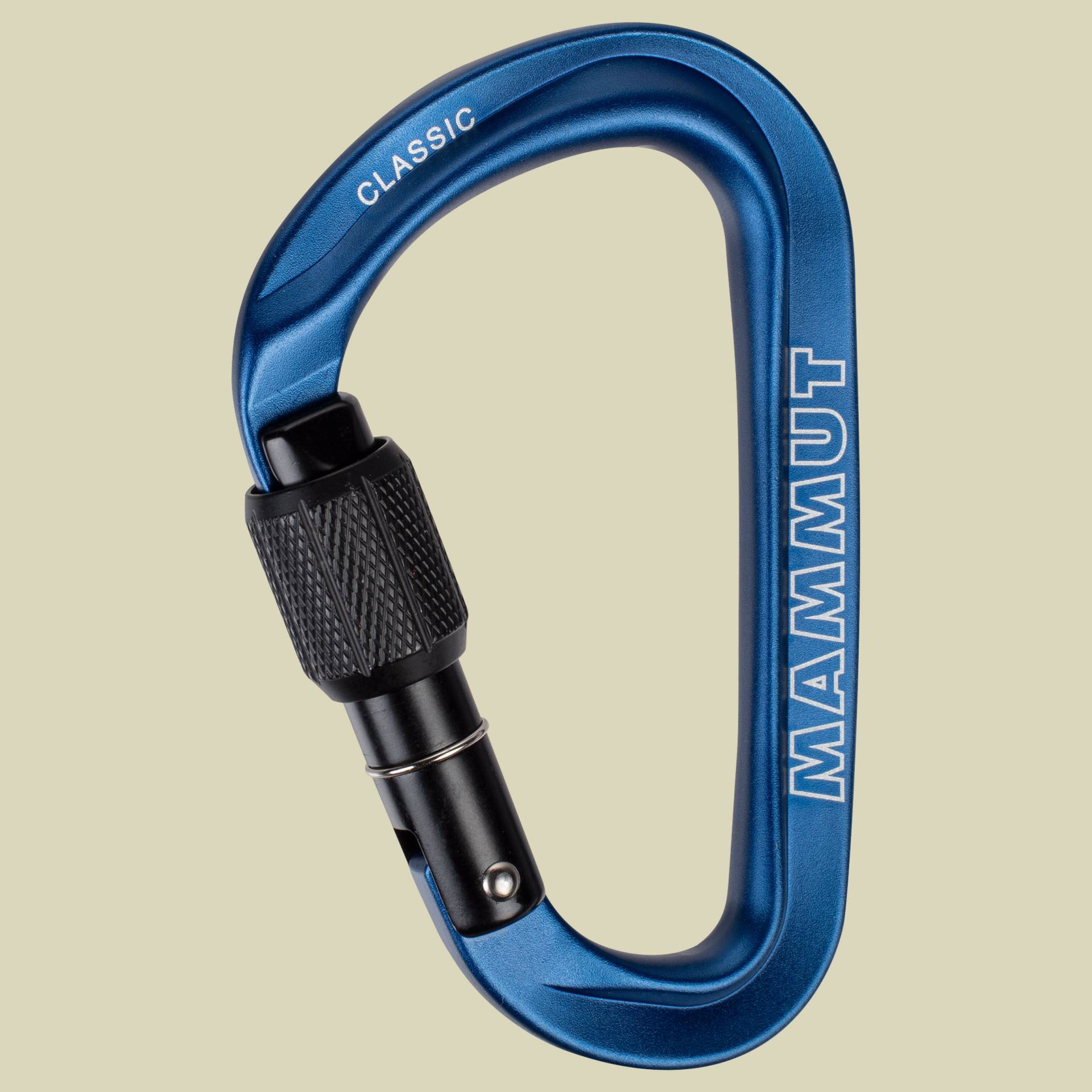 Classic HMS Screwgate Carabiner Größe one size Farbe blue Classic HMS Screwgate Carabiner Größe one size Farbe blue von mammut