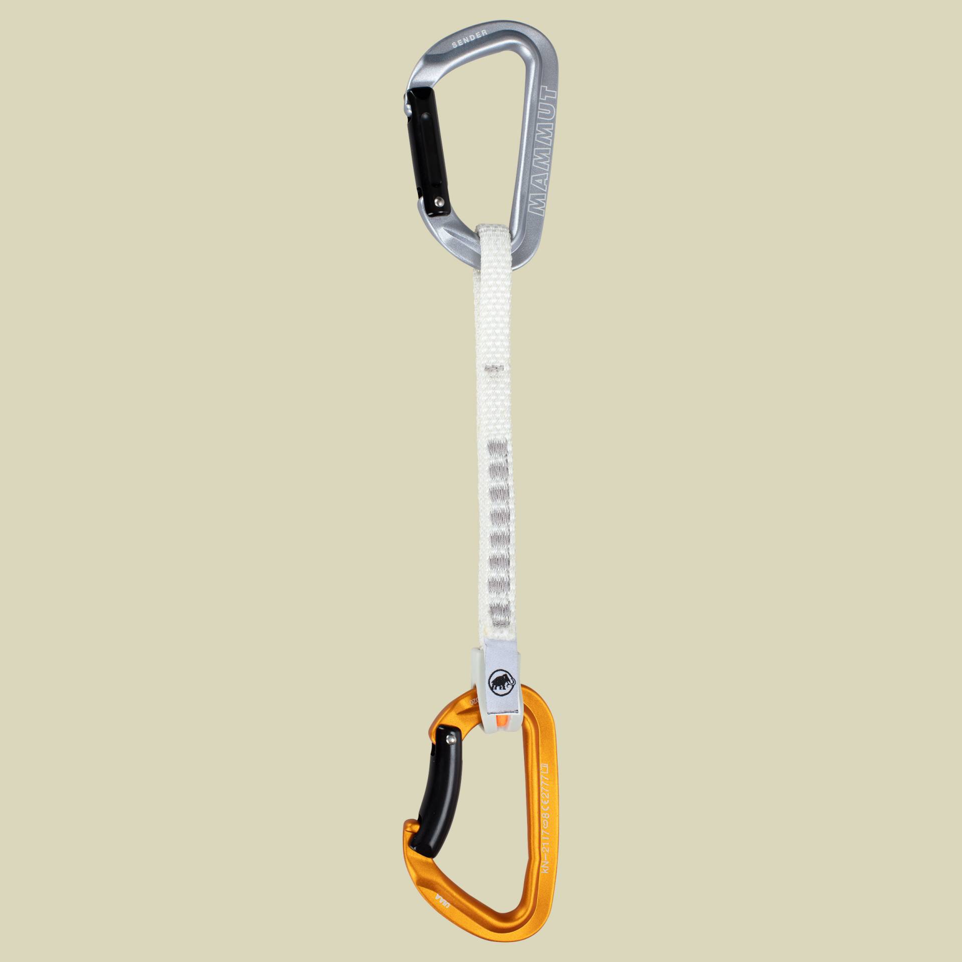 Sender Keylock 17 cm Quickdraw Größe 17 cm Farbe light grey-gold Sender Keylock 17 cm Quickdraw Größe 17 cm Farbe light grey-gold von mammut