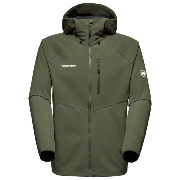 Mammut - Ultimate Comfort SO Hooded Jacket - Softshelljacke Gr L oliv von mammut