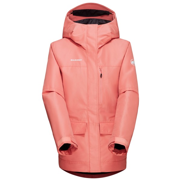 Mammut - Women's Fall Line Hardshell Thermo Hooded Jacket - Skijacke Gr M rot von mammut