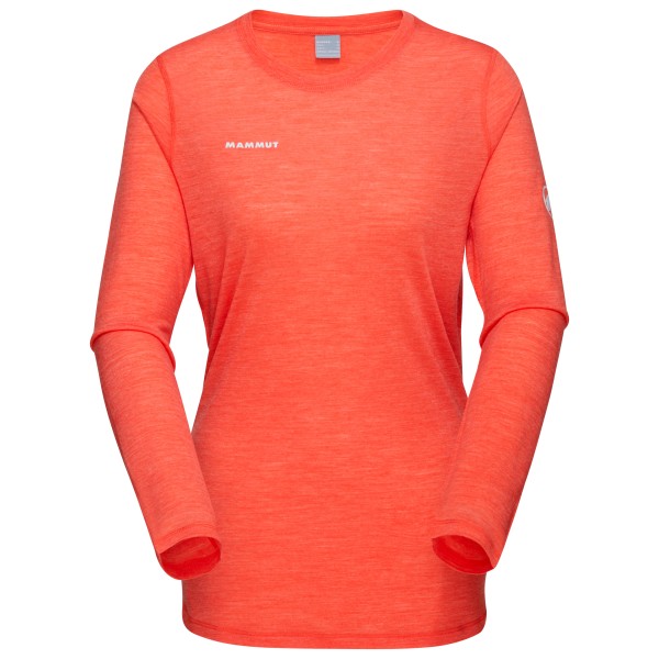 Mammut - Women's Tree Wool Firstlayer Longsleeve - Merinoshirt Gr XS rot von mammut