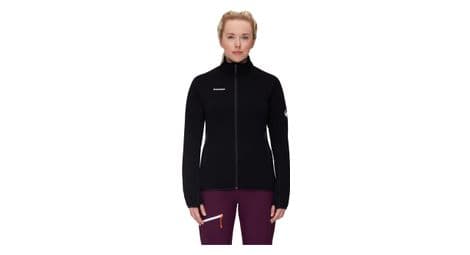 langarmeliges fleece damen mammut aconcagua schwarz von mammut