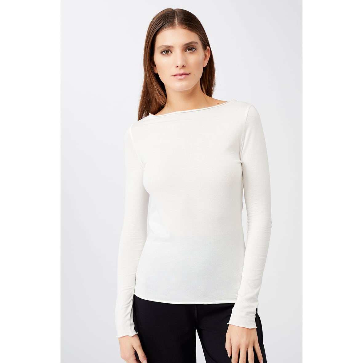 Mandala Basic Longsleeve Damen (Weiß XL) Laufbekleidung von mandala