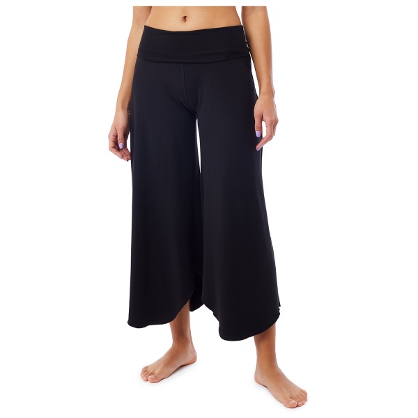 Mandala - Women's Roll Over Tulip Pants - Trainingshose Gr L schwarz von mandala