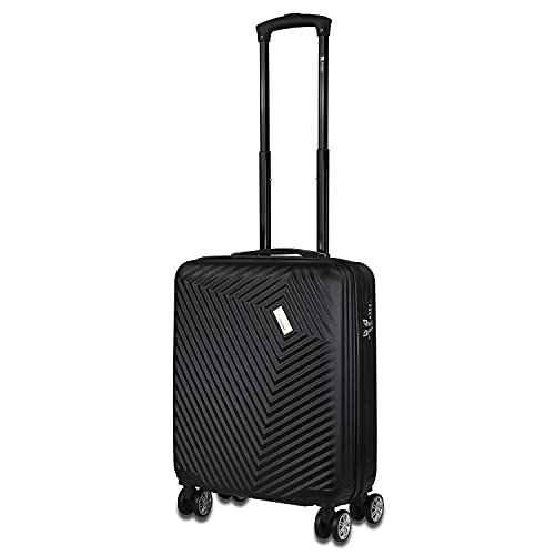mano Don Carlo Handgepäckkoffer 55x40x20 cm, 36L, 4 Rollen mit TSA-Zahlenschloss, Schwarz mano Don Carlo Handgepäckkoffer 55x40x20 cm, 36L, 4 Rollen mit TSA-Zahlenschloss, Schwarz von mano