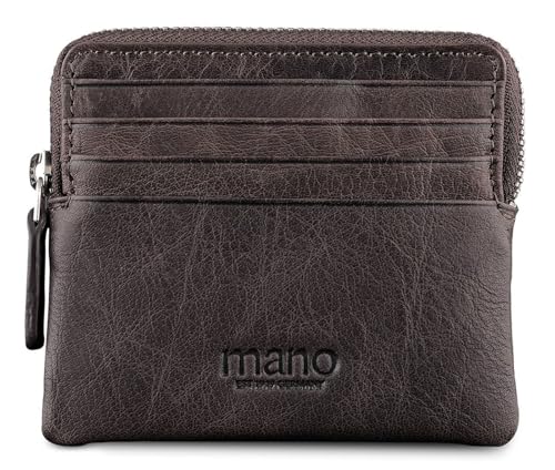 mano Don Pietro - Geldbörse 8cc 10 cm Dunkelbraun von mano