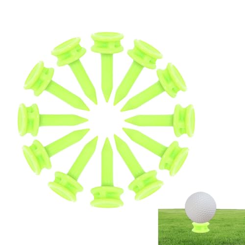 manting Consistent Tees Golf-Tees,Golfball-Tees,10-teiliges unzerbrechliches Golf-Tee-Set | Golf-Tees für das Golftraining, Golfzubehör für Golfer, verbessert das Üben von manting